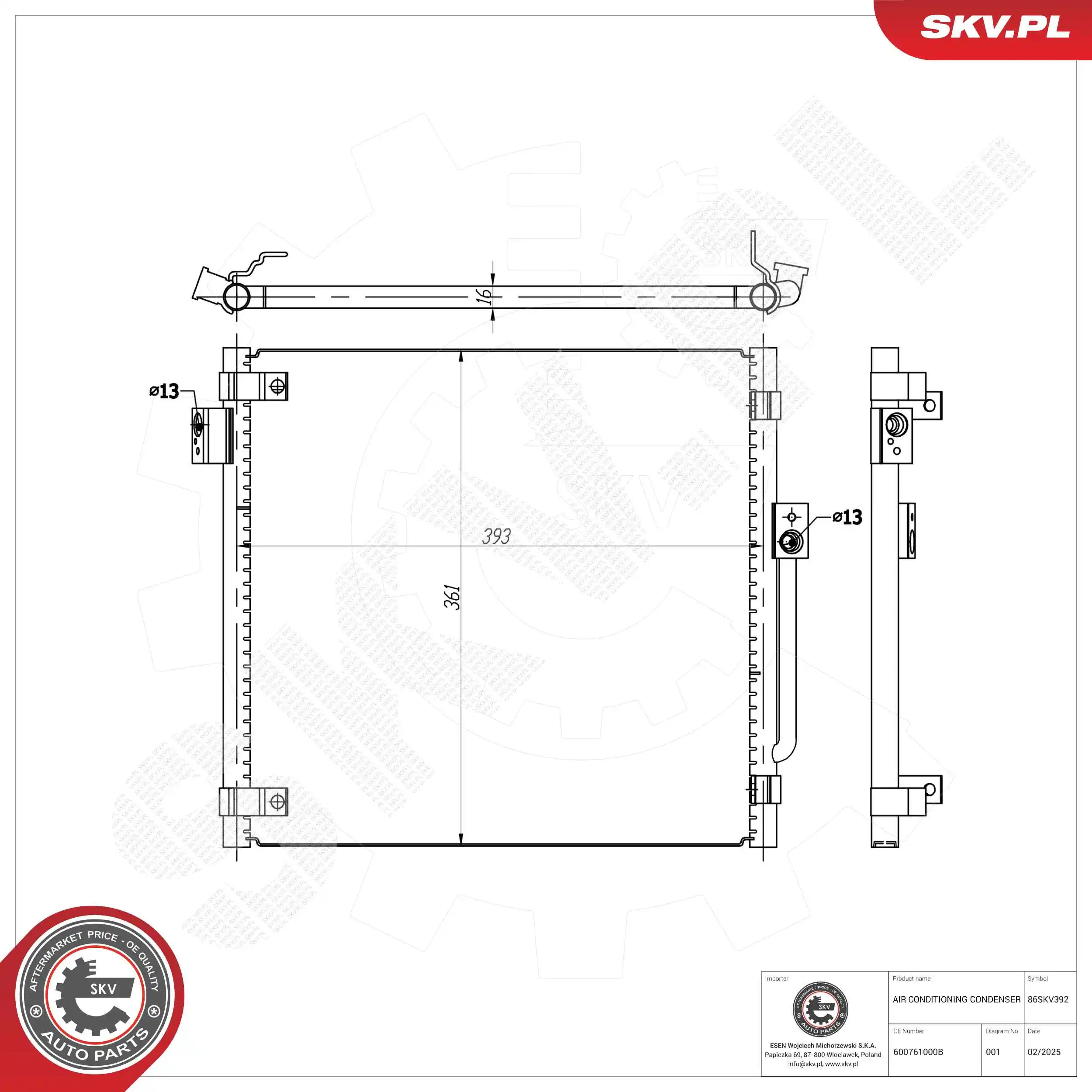 Condenser, air conditioning